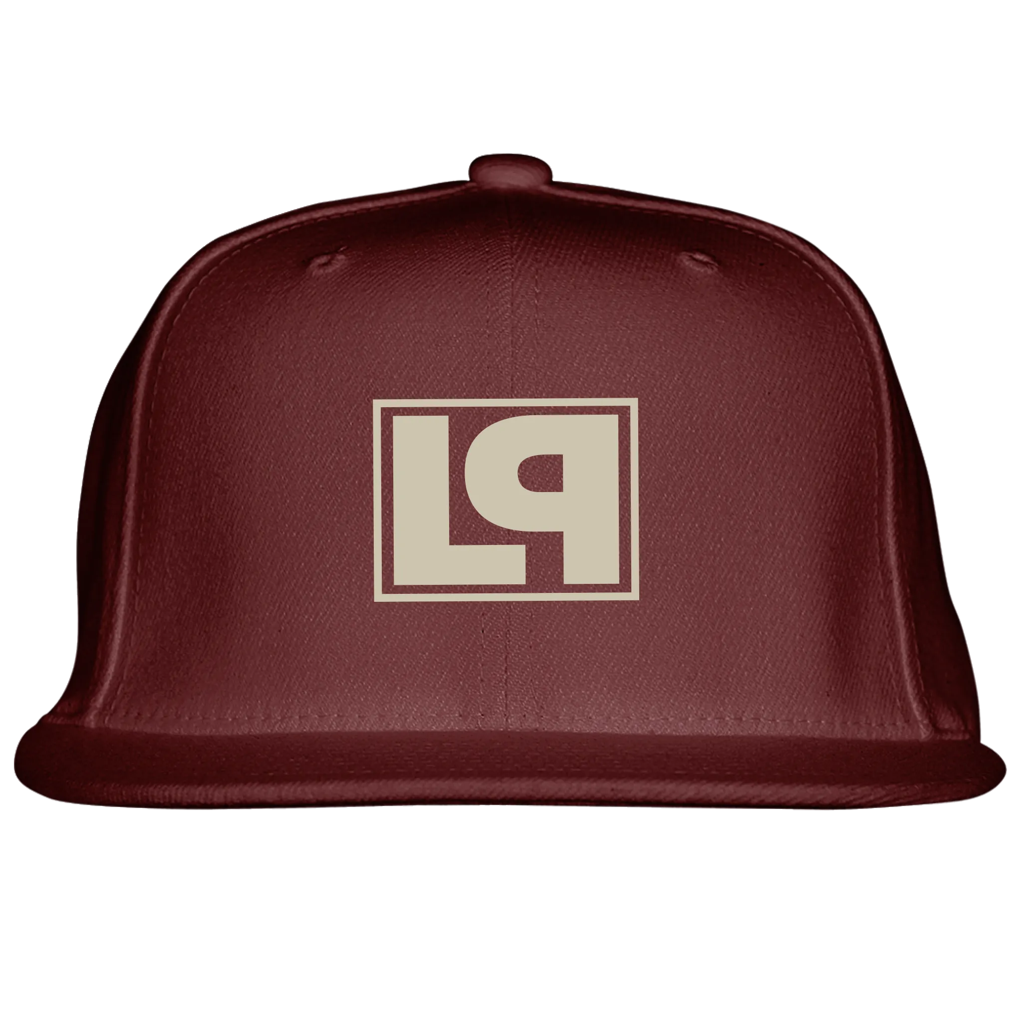 LP Box Logo Maroon Snapback Hat