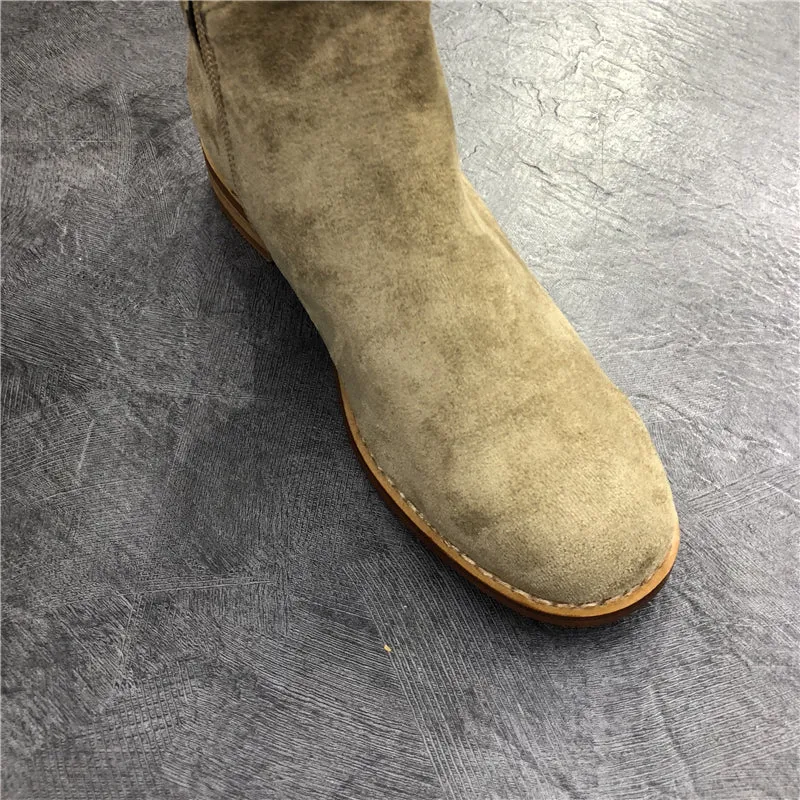 LUXE SEVEN DESIGN SHEARLING OVER THE KNEE BOOTS