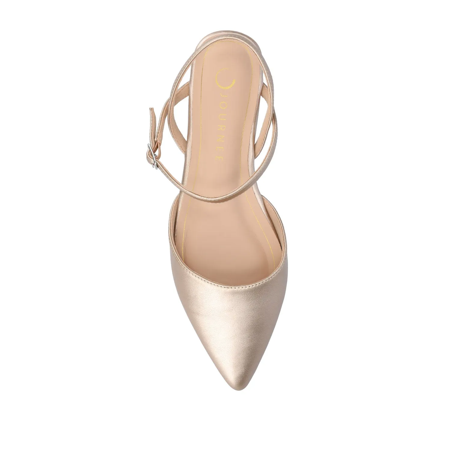 MARTINE SLINGBACK FLATS IN FAUX LEATHER