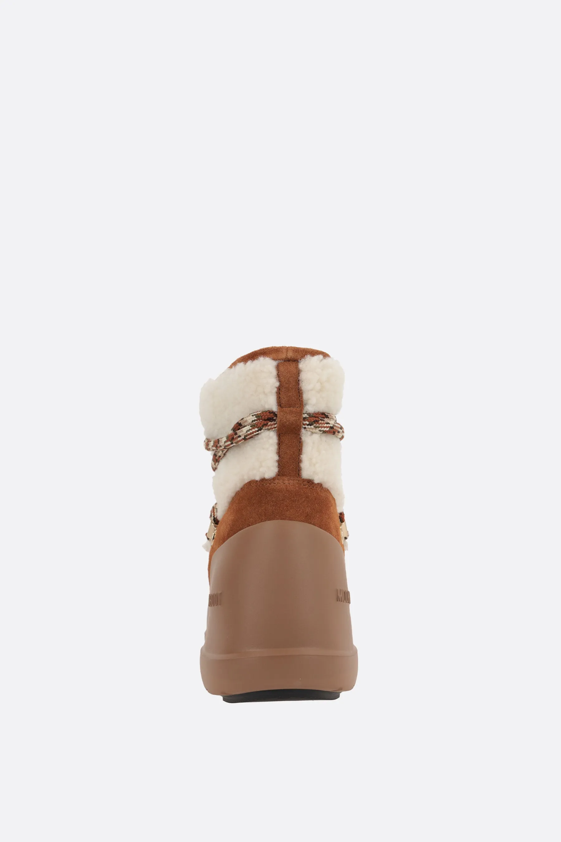 MB Luna suede and shearling ankle boots