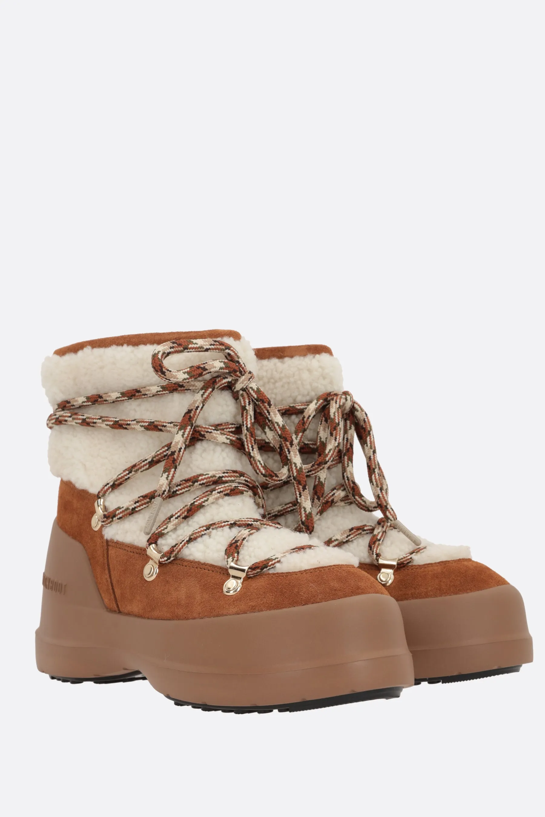 MB Luna suede and shearling ankle boots