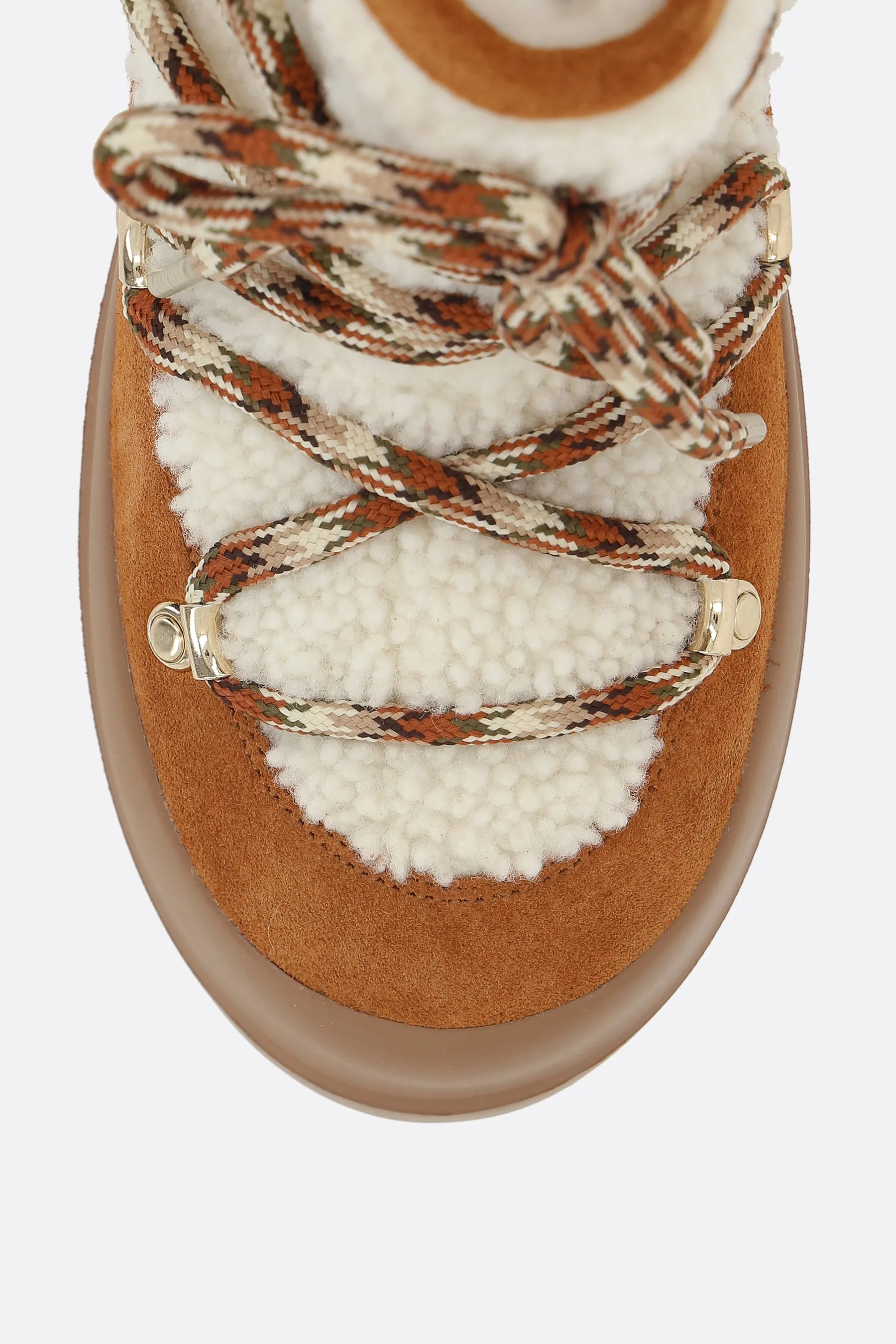 MB Luna suede and shearling ankle boots