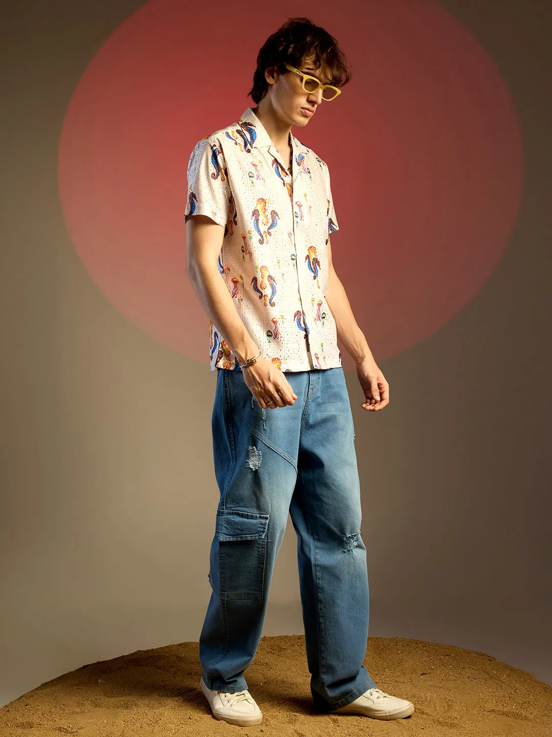 Mesh Seahorse Shirt