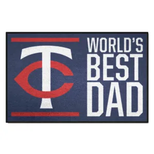 Minnesota Twins Starter Mat Accent Rug - 19in. x 30in. World's Best Dad Starter Mat