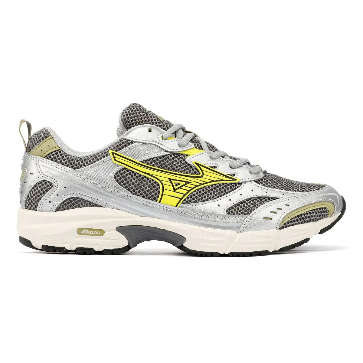 Mizuno MXR Casusal Silver/Yellow Trainers