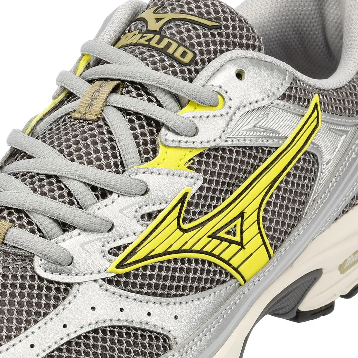 Mizuno MXR Casusal Silver/Yellow Trainers
