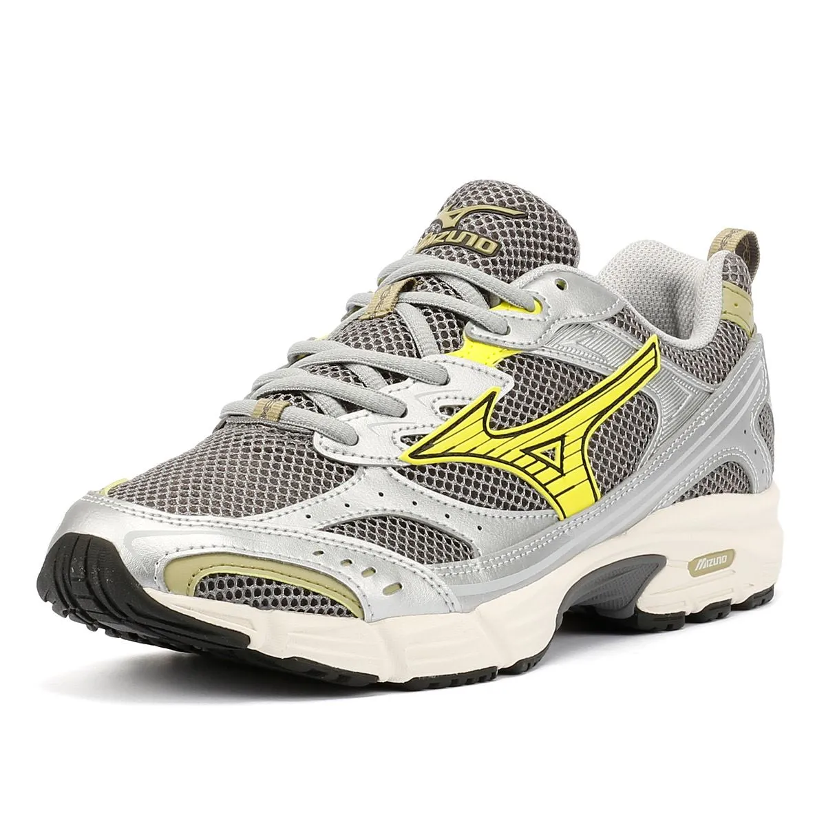Mizuno MXR Casusal Silver/Yellow Trainers