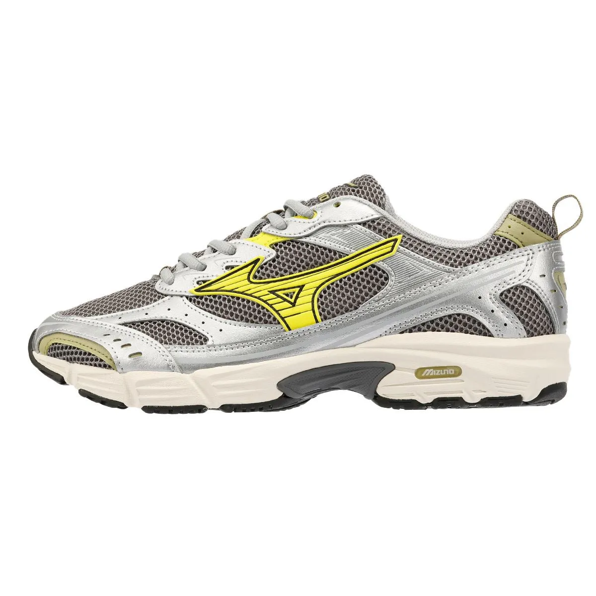 Mizuno MXR Casusal Silver/Yellow Trainers