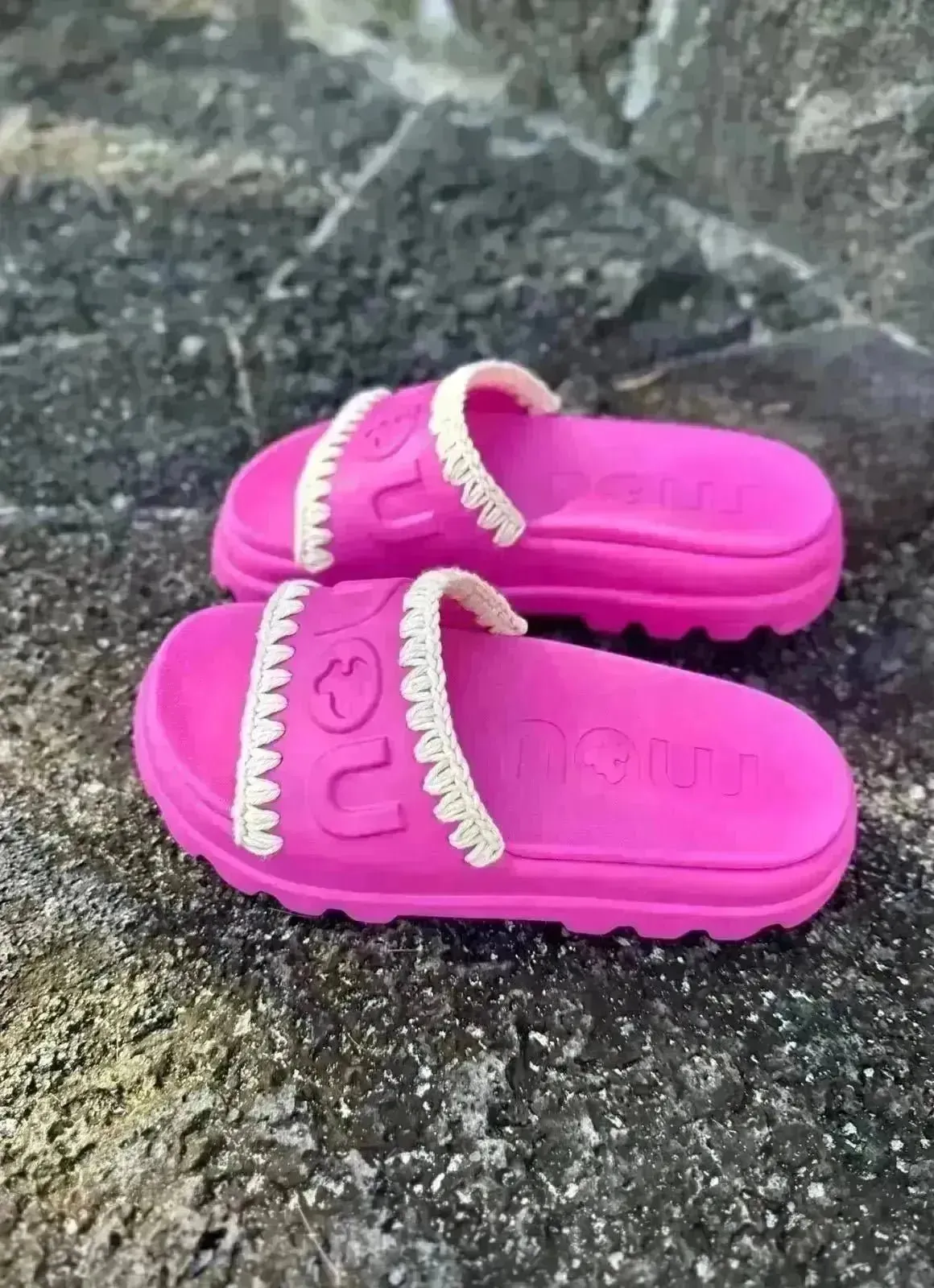 Mules Eva slide MOU Fuxia