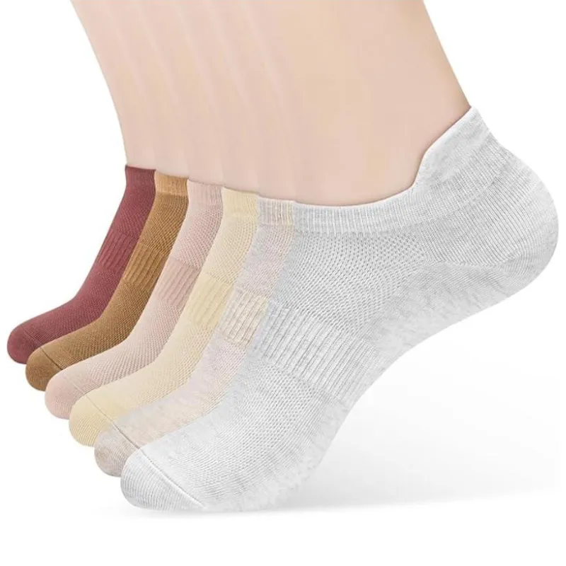 Multi Pack Women Low Cut Mesh Design Socks