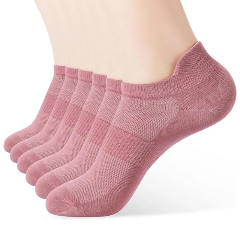 Multi Pack Women Low Cut Mesh Design Socks