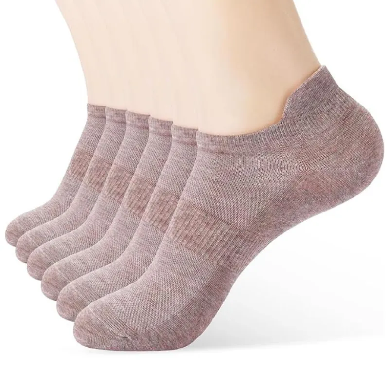 Multi Pack Women Low Cut Mesh Design Socks