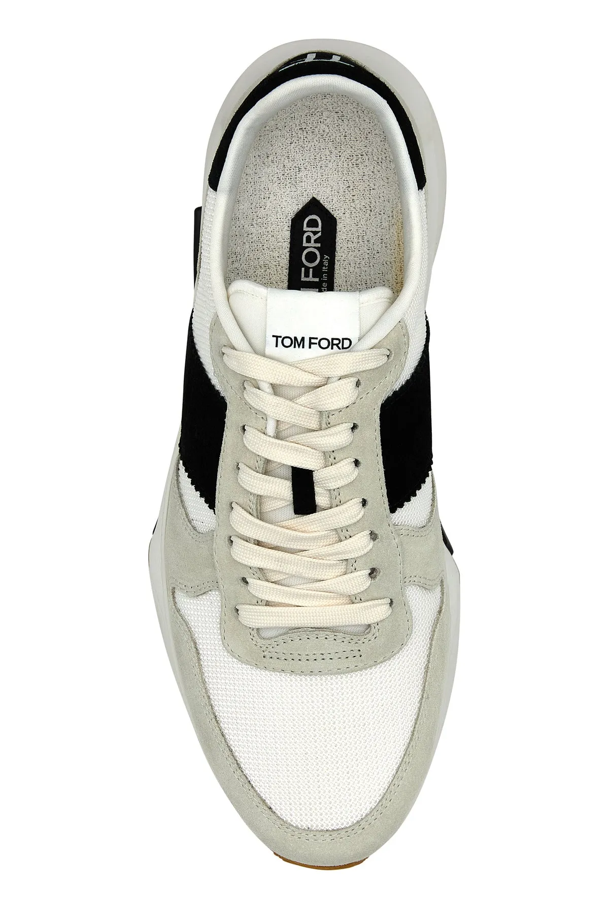 Multicolor mesh and suede sneakers