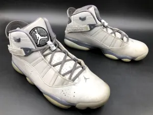 Nike Air Jordan 6 Rings '3M' Men's Grey Basketball Sneakers - Size 8.5 ( COA)
