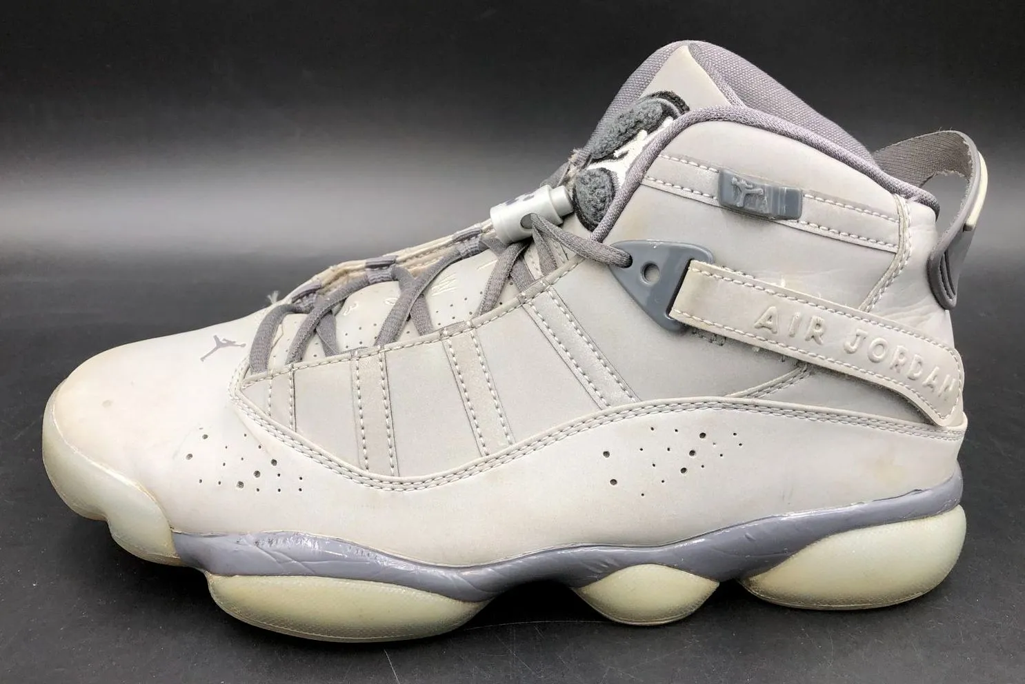 Nike Air Jordan 6 Rings '3M' Men's Grey Basketball Sneakers - Size 8.5 ( COA)