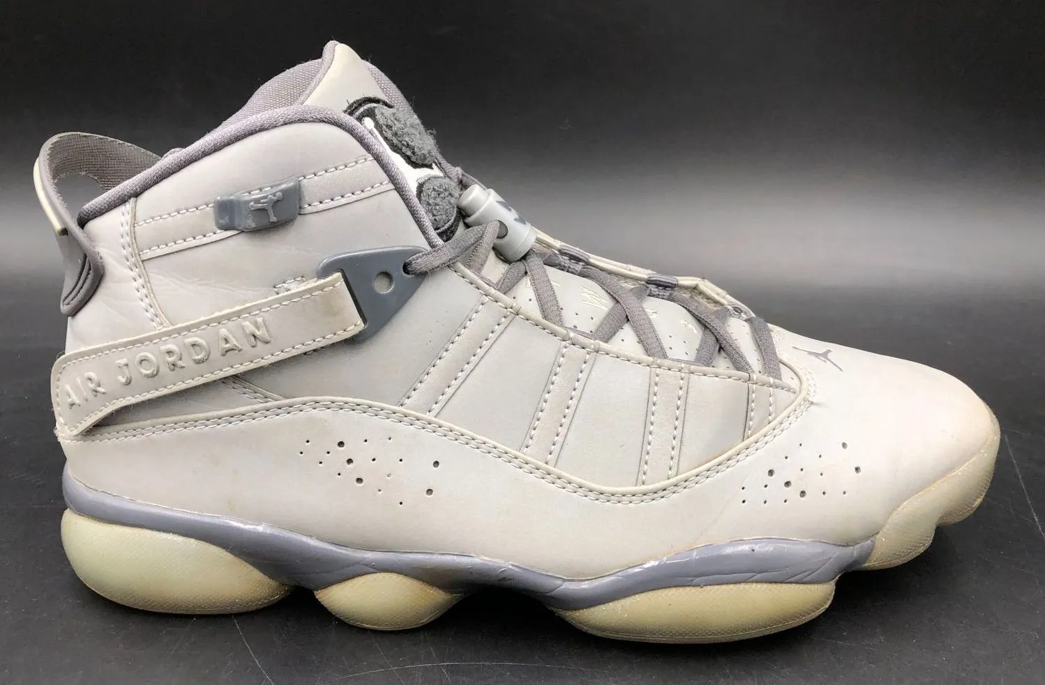 Nike Air Jordan 6 Rings '3M' Men's Grey Basketball Sneakers - Size 8.5 ( COA)