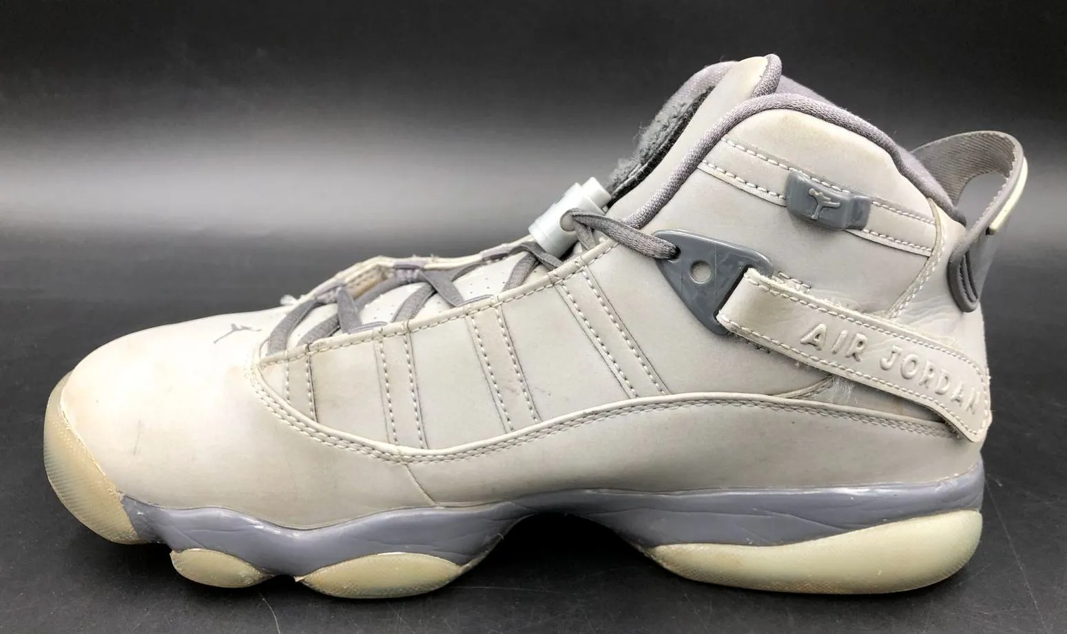 Nike Air Jordan 6 Rings '3M' Men's Grey Basketball Sneakers - Size 8.5 ( COA)