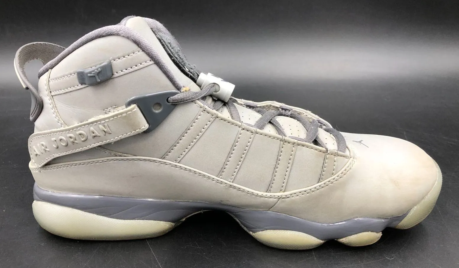 Nike Air Jordan 6 Rings '3M' Men's Grey Basketball Sneakers - Size 8.5 ( COA)