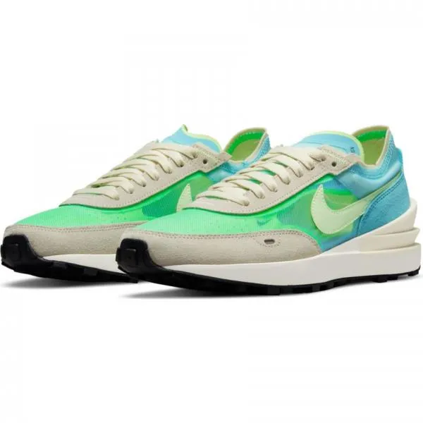 Nike - Women - W Waffle One - Bleached Aqua/Lime Glow/Coconut Milk