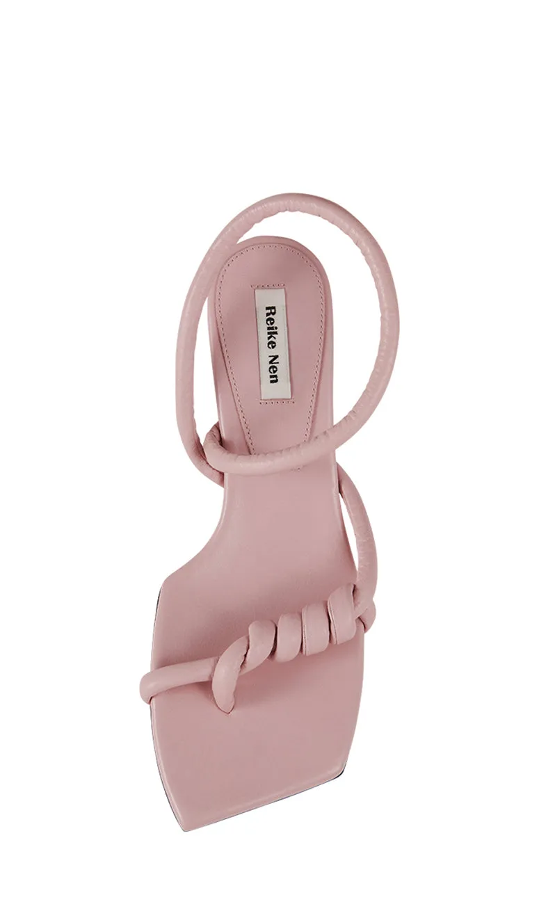 NOODLE KNOT KITTEN HEELS