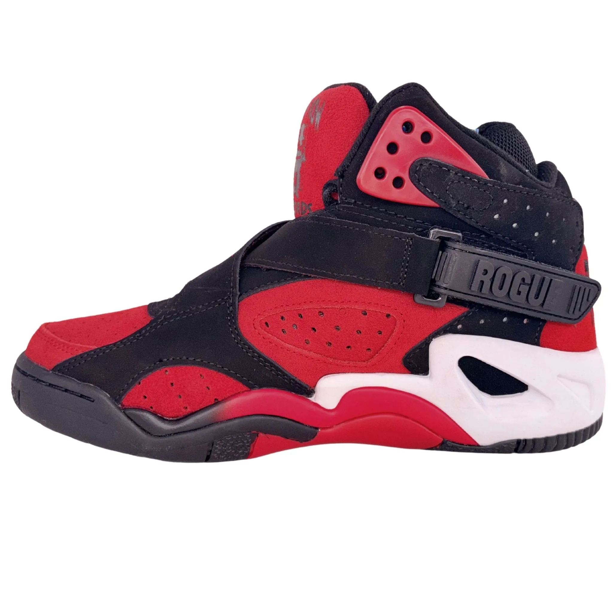 Patrick Ewing Athletics Men's 1BM01784 602 ROGUE X DEATH ROW RECORDS Red Black Basketball Shoes