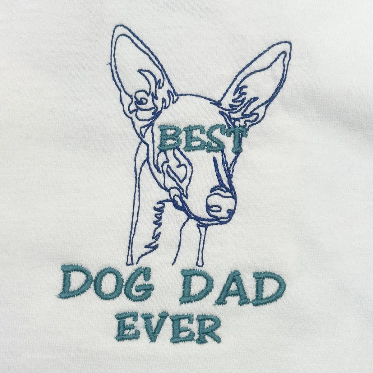 Personalized Best Italian Greyhound Dog Dad Ever Shirt Embroidered Collar, Custom Shirt with Dog Name, Best Gifts For Greyhound Lovers