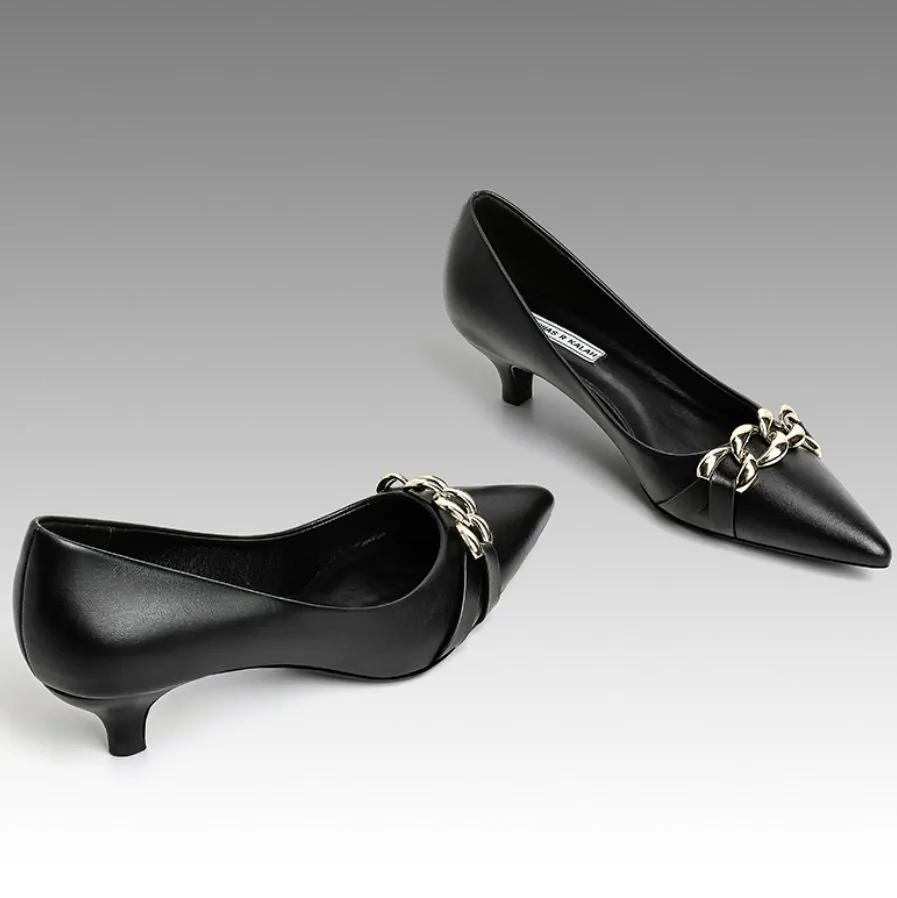Petite Pointy Kitten Heel Pumps GS77