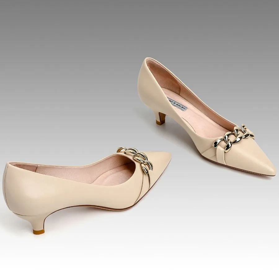 Petite Pointy Kitten Heel Pumps GS77