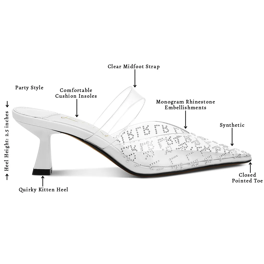 Pointed Toe Kitten Heels