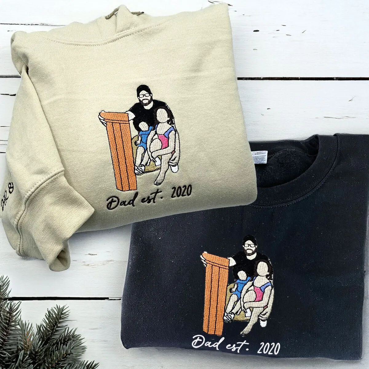 Proud Dad Multi-pack: Embroidered Crewneck Sweatshirts & Hoodies