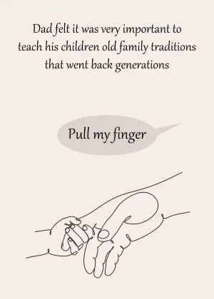 Pull My Finger Funny Fathers Day Card