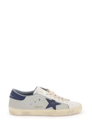 "super-star sneakers in mesh and leather