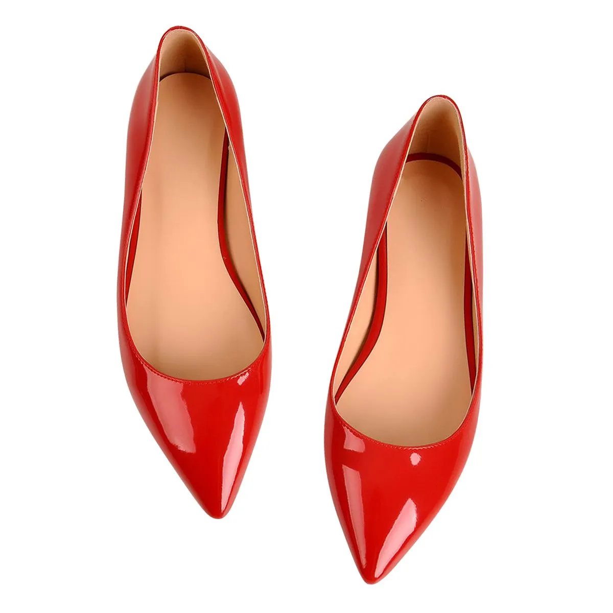 Red Daily Flat pumps