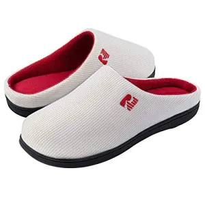 RockDove Men's Original Two-Tone Memory Foam Slipper, Size 11-12 US Men, Cardinal