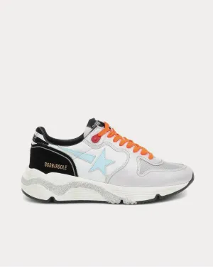 Running leather and mesh White Low Top Sneakers