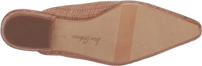 Sam Edelman Jayden Cuoio Weave Embellished Slip On Pointed Toe Mules Flats