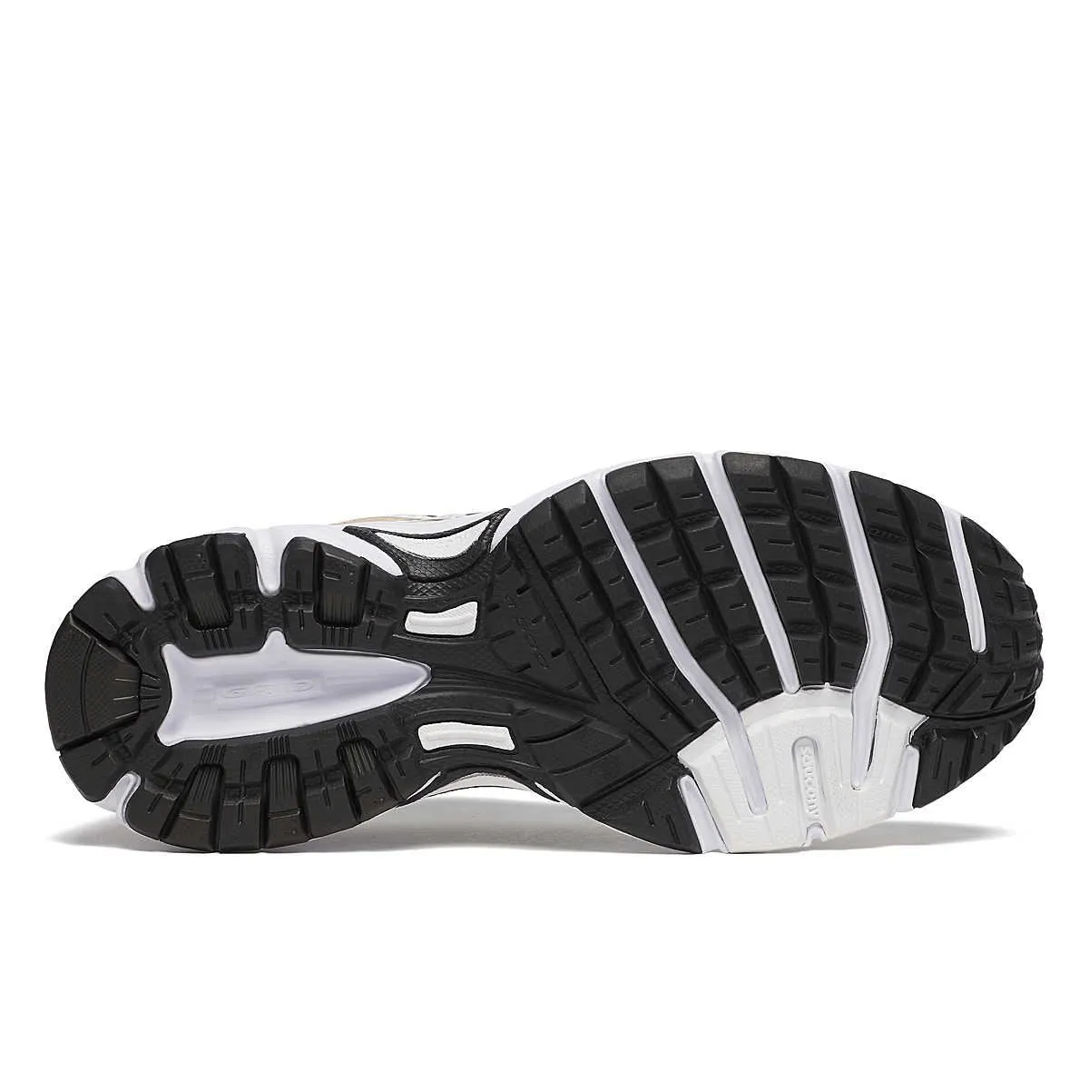 Saucony Millennium White/Gold/Black Trainers