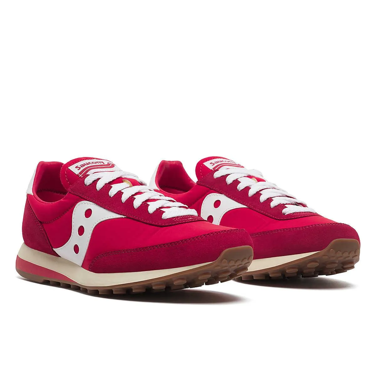 Saucony Trainer 80 Red/White Trainers