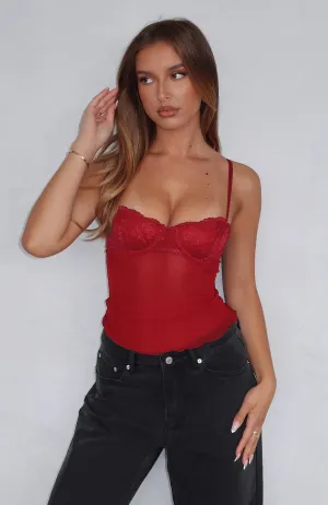 She Moves Bustier Wine