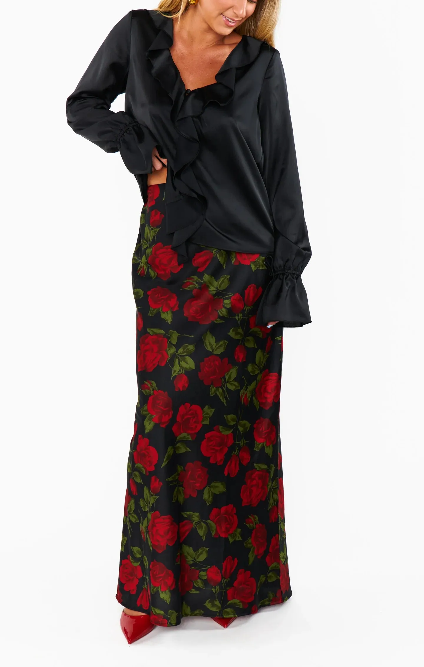 Show Me Your MUMU Maci Maxi Skirt
