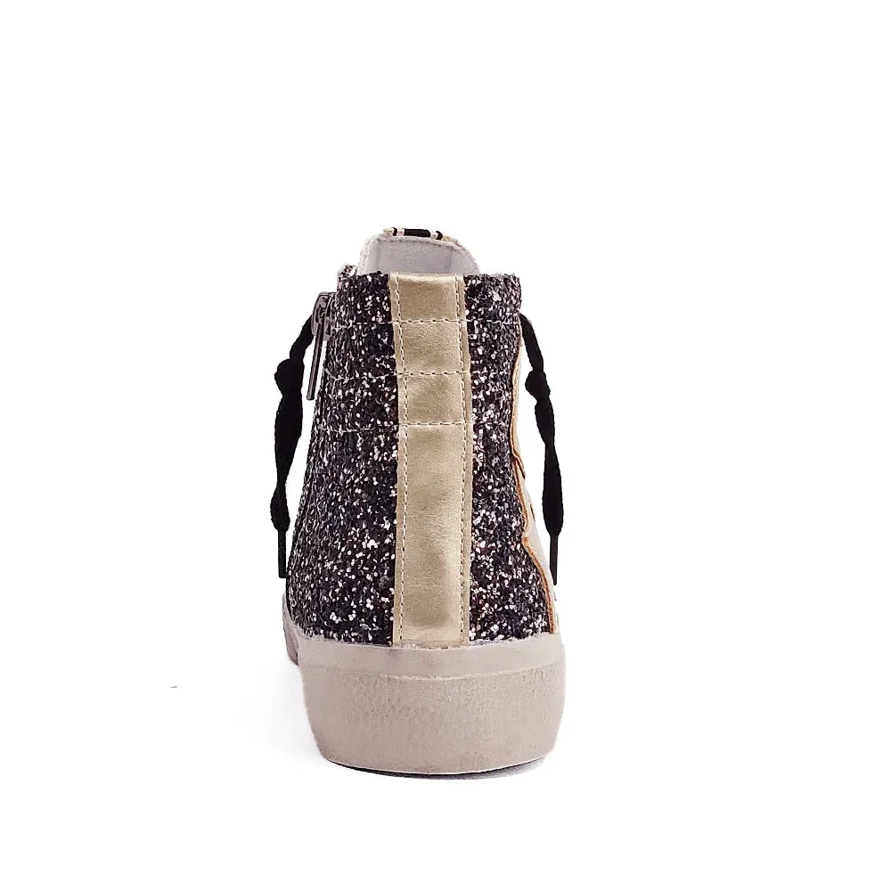 Shushop Hightop Sparkle Sneakers - SIZE 6