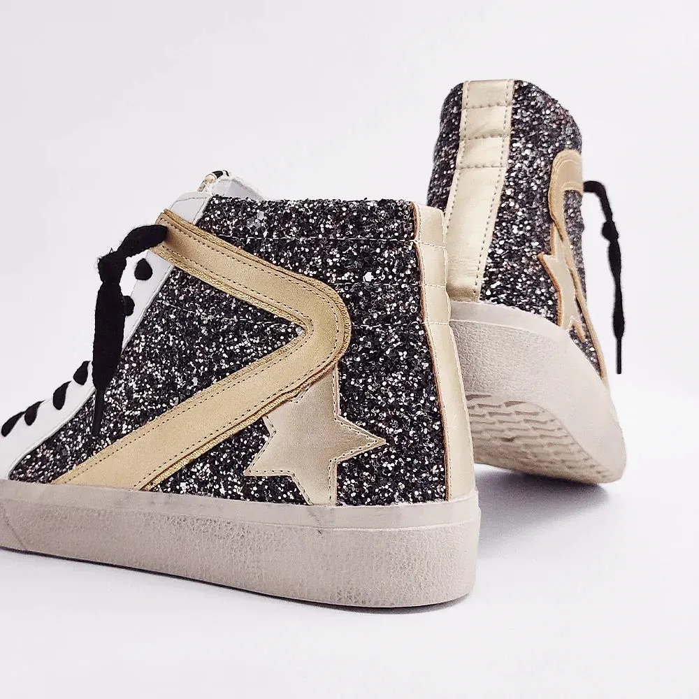 Shushop Hightop Sparkle Sneakers - SIZE 6