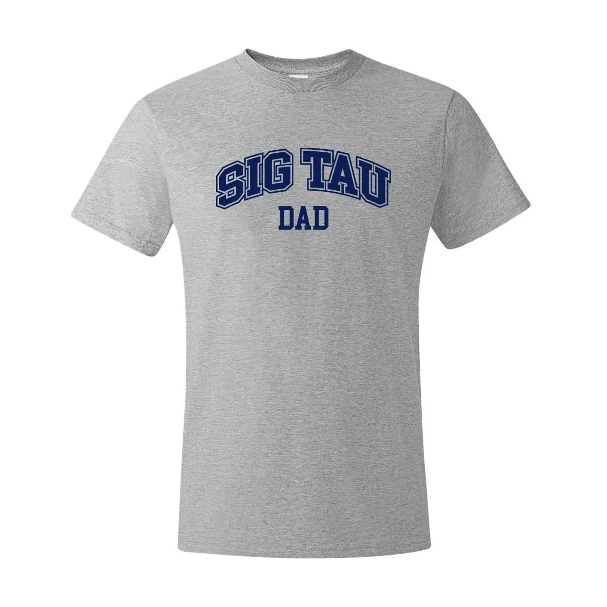 Sig Tau Heather Gray Dad Tee