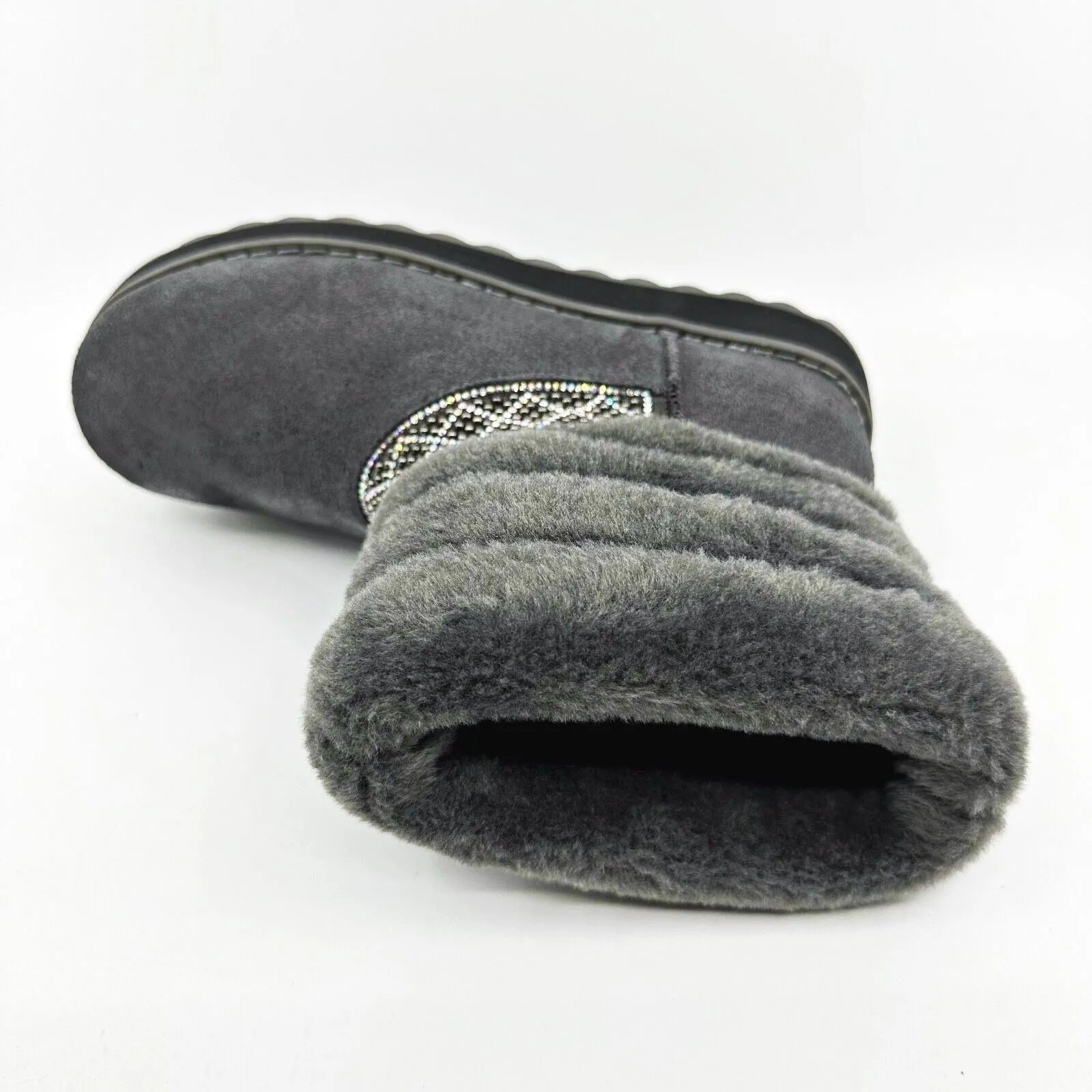 Skechers Keepsakes 2.0 Casual Day Charcoal Womens Size 5 Winter Comfort Boots
