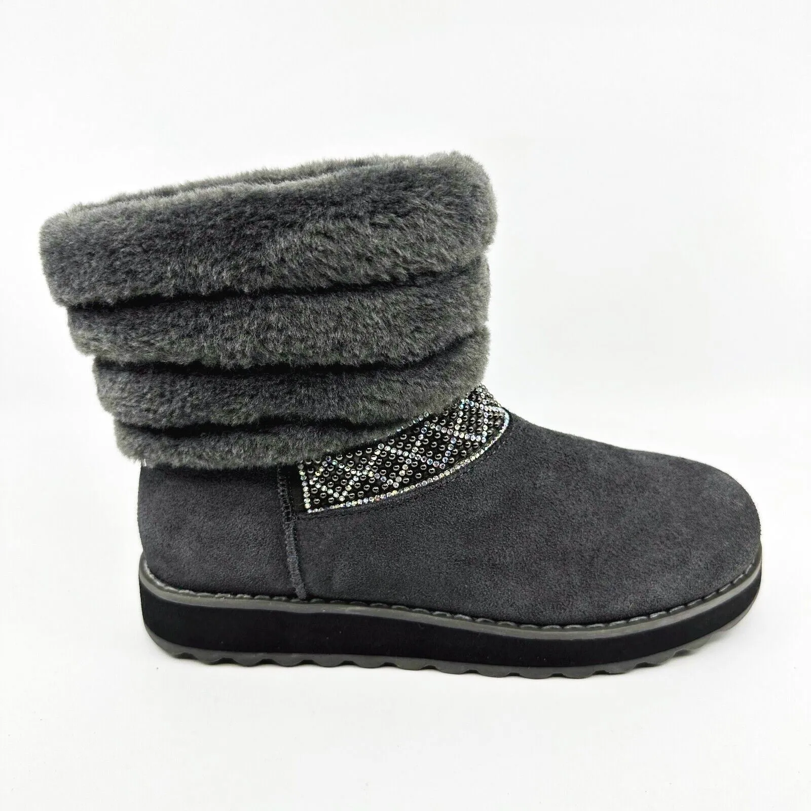 Skechers Keepsakes 2.0 Casual Day Charcoal Womens Size 5 Winter Comfort Boots