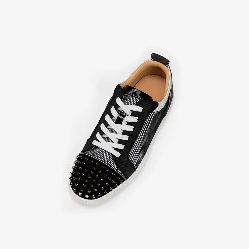 Spiked Mesh Low-Top Sneakers