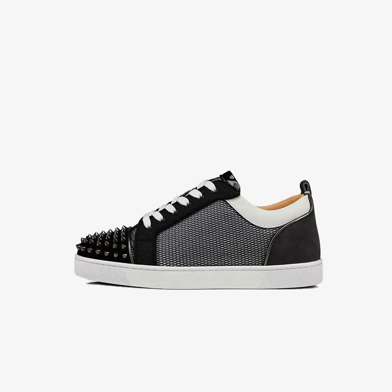 Spiked Mesh Low-Top Sneakers