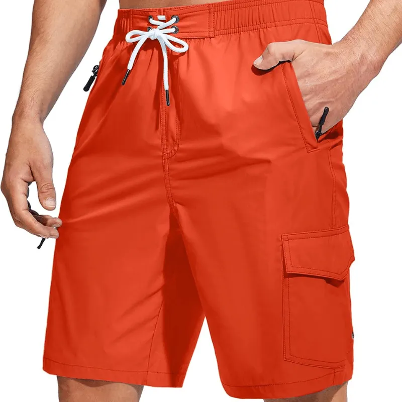 Swim Trunks Quick Dry Board Shorts With 5 Pockets