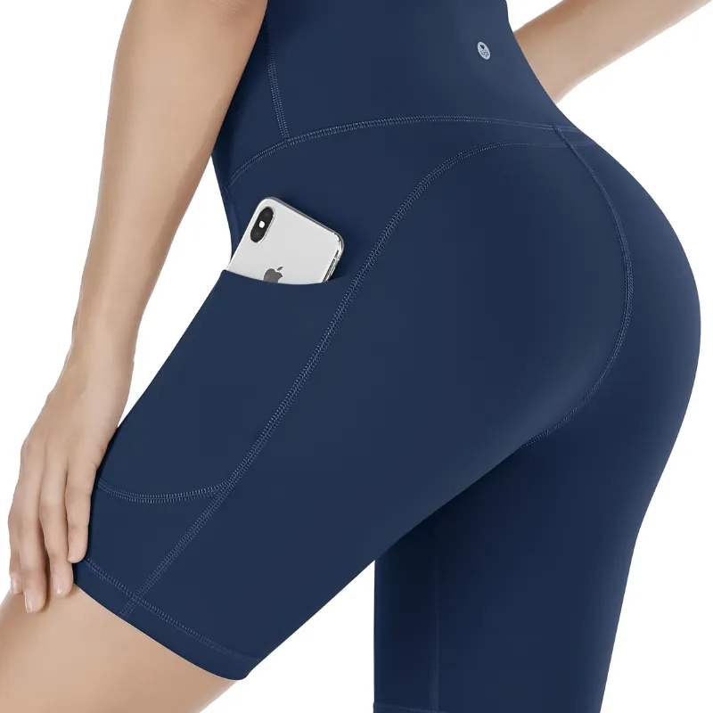 The Stretchy Workout Shorts – High Waist and Pocket Design