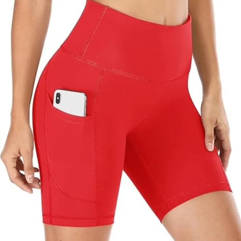 The Stretchy Workout Shorts – High Waist and Pocket Design